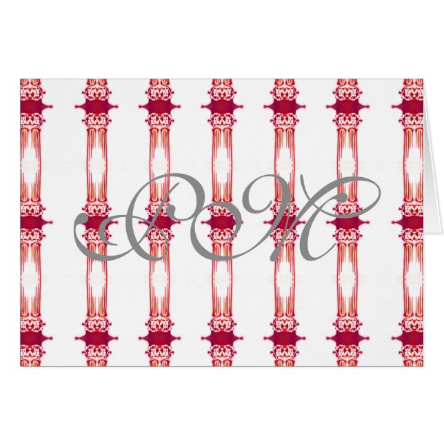 Chic Urban Magenta White Gold Designer Columns (Front Horizontal)