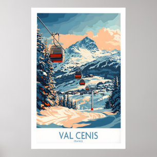 Chic Val Cenis Ski Artwork for Your Home 1 Poster