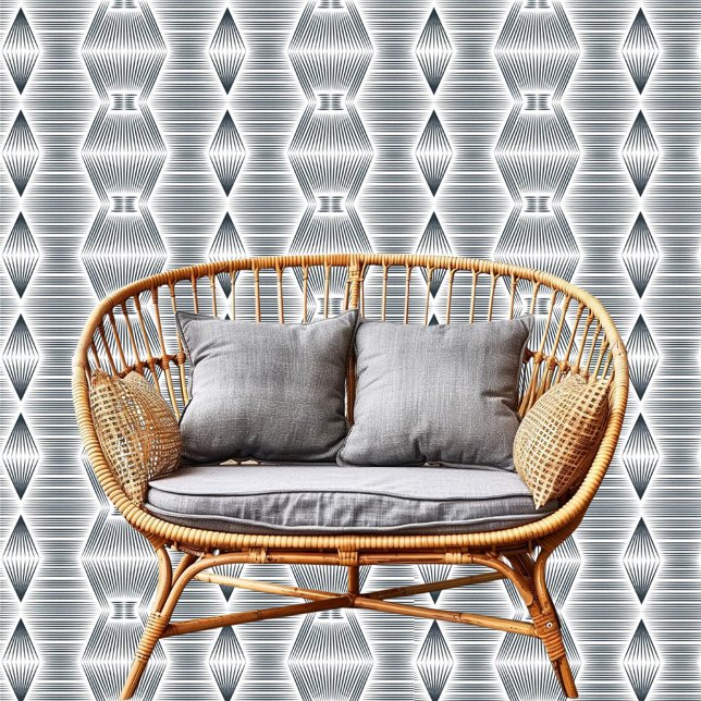 Chic Vertical And Horizontal Stripped Black White Wallpaper (Creator Uploaded)