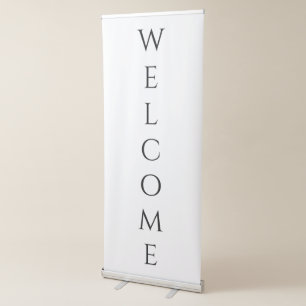 Chic Vertical Rectangle Welcome Party Banner
