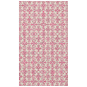Chic Victorian Style Floral Damask Pattern Pink Tablecloth