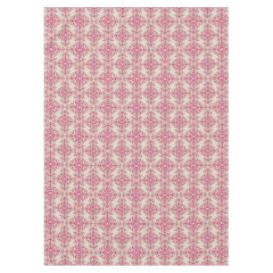 Chic Victorian Style Floral Damask Pattern Pink Tablecloth