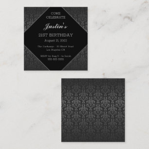 Chic Vintage Birthday Enclosure Card