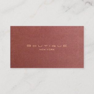 Chic Vintage Fashion Boutique Business Card