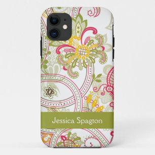 Chic vintage floral swirl paisley iphone 5 case