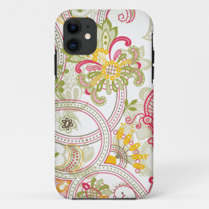 Chic vintage floral swirl paisley iphone 5 case