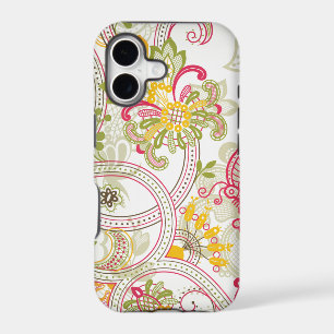 Chic vintage floral swirl paisley iphone 5 case