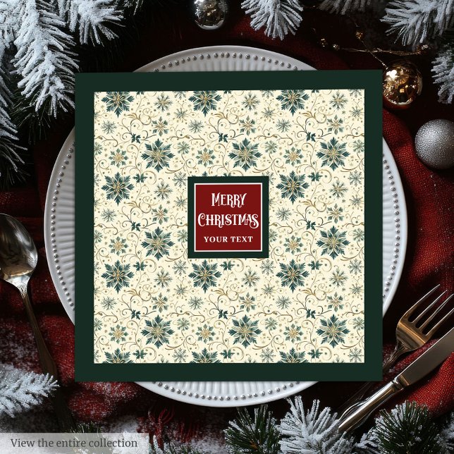 Chic vintage napkins with antique-inspired style (Chic vintage napkins with antique-inspired style)