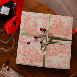 Chic vintage orange toile de jouy printed wrapping paper<br><div class="desc">Vintage orange de jouy printed Crossbody Wrapping Paper. This toile de jouy vintage Gift Bag is inspired by the exquisite designs of french countryside scenes. These sophisticated Toile prints are an all time rage at the moment, The designs are classic and romantic with stylish classy colours. The perfect Wrapping Paper...</div>