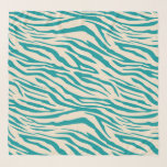 Chic Viridian Green Ivory Zebra Pattern Scarf<br><div class="desc">Chic chiffon scarf with a stylish viridian green zebra pattern on an ivory background. Elegant and fashionable design. Exclusively designed for you by Happy Dolphin Studio. If you need any help or matching products,  please contact us at happydolphinstudio@outlook.com.</div>