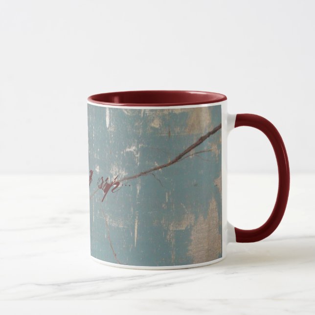 Chic Waking Up Printed Mug (Right)