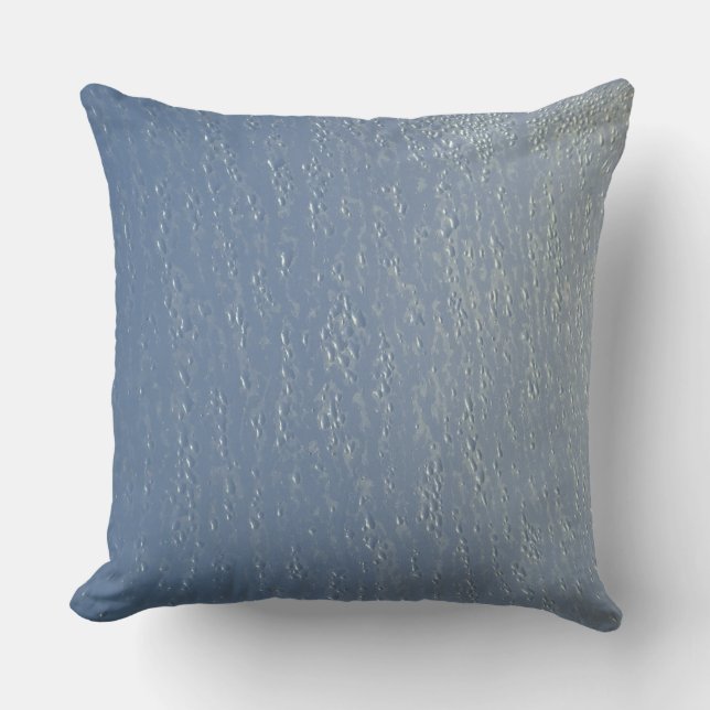 Chic Water Droplets Pattern Throw Pillow (Front)