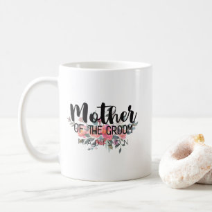 Chic Watercolor Floral Wedding Mother of the Groom Coffee Mug