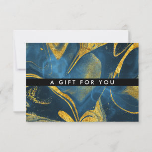 Chic Watercolor Marble Gift Certificate