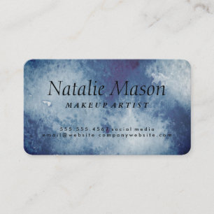 Chic Watercolor with Monogram Business Card