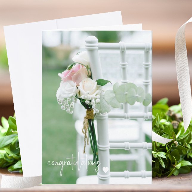 Chic Wedding/Shower Blank Folded Card (Creator Uploaded)