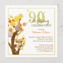 Chic Whimsical Trees 90th Birthday Party