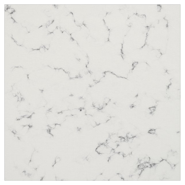 Chic White and Gray Marble Pattern Fabric (Swatch)