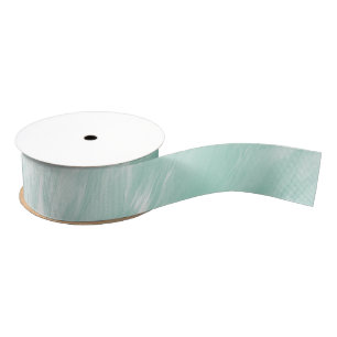 Chic White Mint Christmas Grosgrain Ribbon