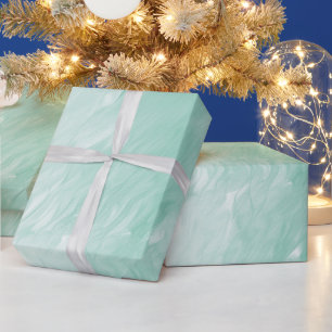 Chic White Mint Christmas Wrapping Paper