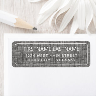 Chic White Simple Styled Typography Script Label