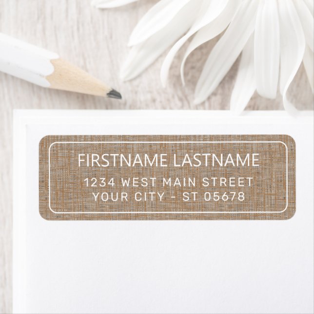 Chic White Simple Styled Typography Script Label (Insitu)