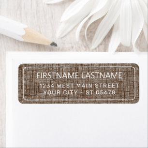 Chic White Simple Styled Typography Script Label
