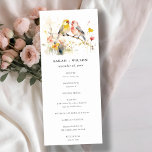 Chic Wild Botanical Love Birds Wedding Progrom Invitation<br><div class="desc">It’s very easy to customise,  with your personal details. If you need any other matching product or customisation,  kindly message via Zazzle.</div>