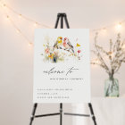 Chic Wild Botanical Watercolor Love Birds Wedding