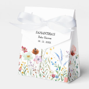 Chic Wildflower Baby Shower Favour Box