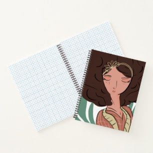 Chic Woman Plant Lover Blogger     Notebook