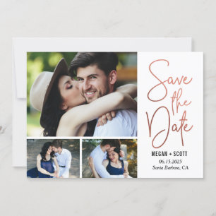 Chic Writing EDITABLE COLOR Save The Date Card