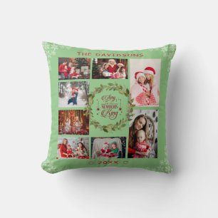 Chic Xmas Glory To The New Born King Photo Collage Cushion
