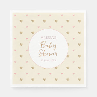 Chic Yellow Baby Shower Napkin