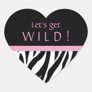 Chic Zebra Birthday Stickers