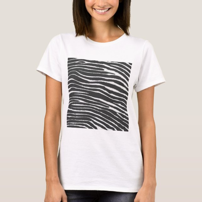 Chic Zebra Print T-Shirt (Front)
