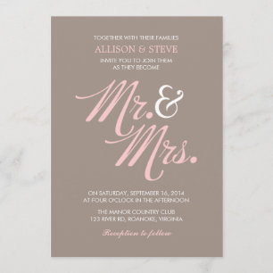 Chic Zigzags Pattern Wedding Invitation