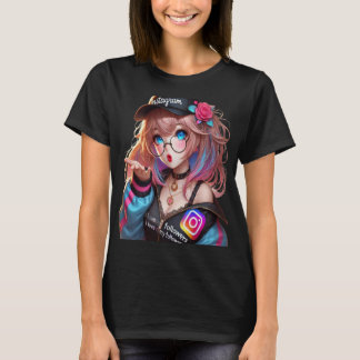 CHICA ANIME MILLY Q AGRADECIENDO A SUS SEGUIDORES T-Shirt