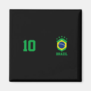 Chica Brazil Flag Brazilian Pride Soccer Jersey No Magnet