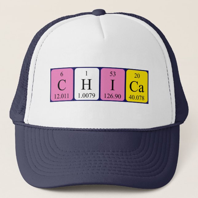 Chica periodic table name hat (Front)