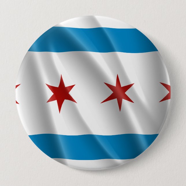 CHICAGO 10 CM ROUND BADGE (Front)
