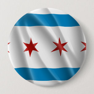 CHICAGO 10 CM ROUND BADGE
