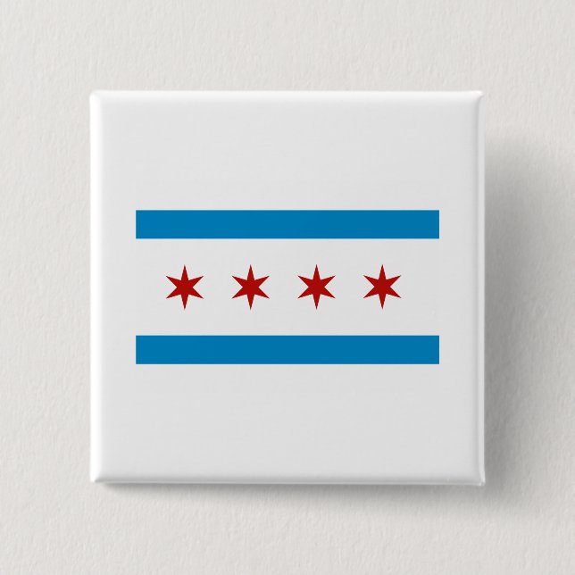 CHICAGO 15 CM SQUARE BADGE (Front)