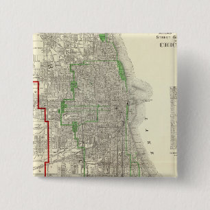 Chicago 15 Cm Square Badge