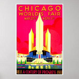 Chicago 1911 Worlds Fair Poster