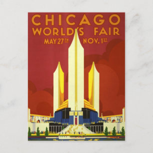Chicago 1933 World's Fair Vintage Postcard