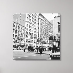 Chicago 1967 State and Lake Theatre Casino Royale Canvas Print