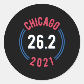 Chicago 2021 Marathon 262 Classic Round Sticker