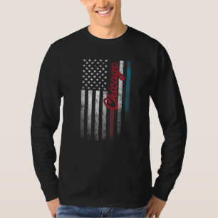 Chicago 4th Of July American Flag Usa Illinois I T-Shirt
