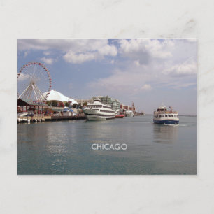 Chicago - A view of Navy Pier Postcard